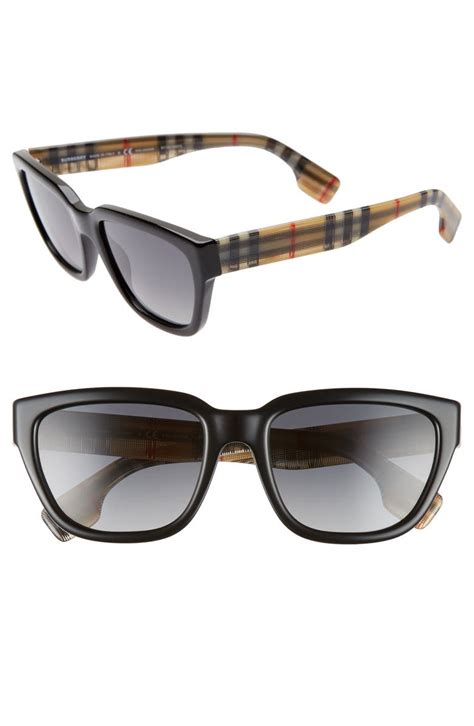 burberry black square acetate sunglasses|Burberry 54mm square sunglasses.